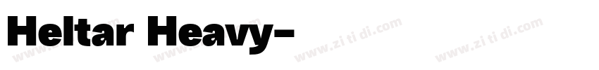 Heltar Heavy字体转换